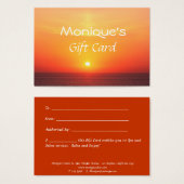 Sonnenaufgang Wellness-Center Salon Geschenkgutsch (Vorne & Hinten)