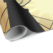 Sonnenaufgang Windmühlen Geschenkpapier (Rolleneckpunkt)