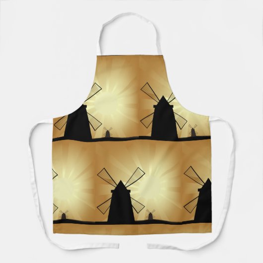 Sonnenaufgang Windmühlen Schürze (Vorderseite)