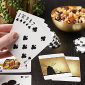 Sonnenaufgang Windmühlen Spielkarten (In Situ)