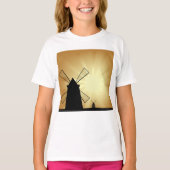 Sonnenaufgang Windmühlen T-Shirt (Vorderseite)