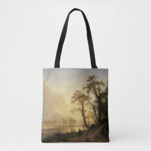 Sonnenaufgang, Yosemite Valley von Albert Bierstad Tasche