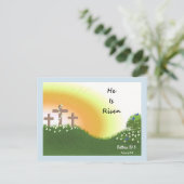 Sonnenaufgang zu Ostern Feiertagspostkarte (Stehend Vorderseite)