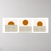 Sonnenaufgang zum Sonnenuntergang Loise Boho Scrip Poster (Vorne)