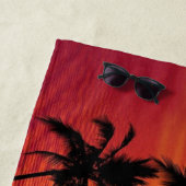 Sonnenaufgang zum Sonnenuntergang Strandtuch (Beispiel)