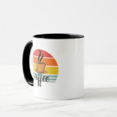 Sonnenaufgang zur Sunset Coffee Tasse, Morgenkaffe Tasse (Vorderseite Links)