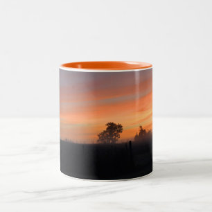 Sonnenaufgang Zweifarbige Tasse