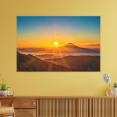 Sonnenaufgang zwischen den Hügeln Leinwanddruck (Insitu (Wohnzimmer))