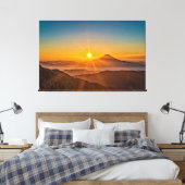 Sonnenaufgang zwischen den Hügeln Leinwanddruck (Insitu (Schlafzimmer))