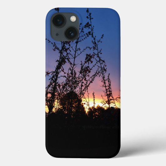 Sonnenaufgang zwischen Wildblume Silhouette stürzt Case-Mate iPhone Hülle (Rückseite)