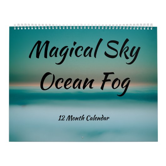 Sonnenaufgänge am Ufer und farbenfrohe Foggy Ocean Kalender (Titelbild)