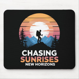 Sonnenaufgänge jagen Neue Horizonte Outdoor-Wander Mousepad