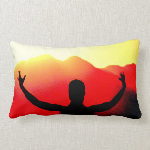 Sonnenaufganggrußkissen Lendenkissen