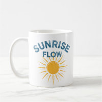 Sonnenaufgangs-Flow Retro-Sonne-Grafik Vinyasa Yog