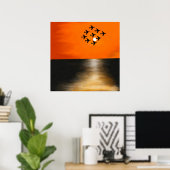 Sonnenaufgangsbildung Poster (Heimbüro)