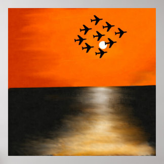 Sonnenaufgangsbildung Poster