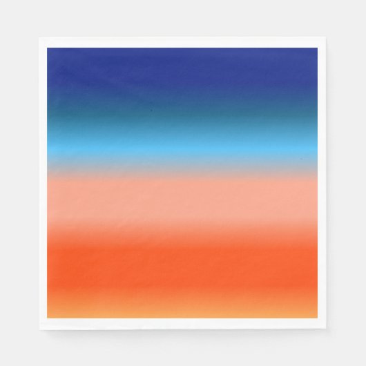 Sonnenaufgangsfarben Serviette (Vorderseite)