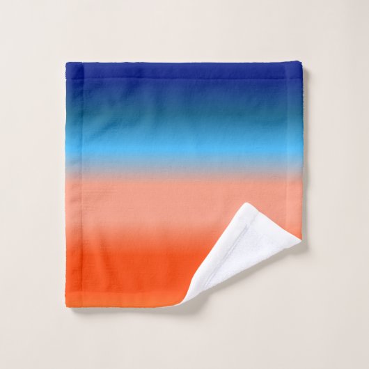 Sonnenaufgangsfarben strahlend badhandtuch set (Waschlappen)