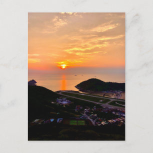 Sonnenaufgangsfotografie-Moment erfasst Postkarte
