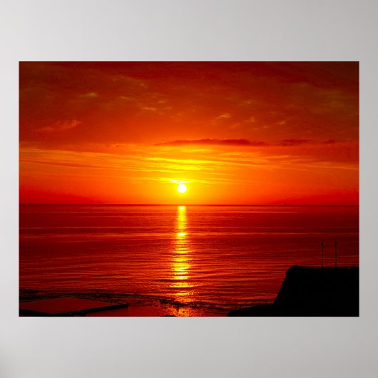 Sonnenaufgangsfotografie Poster (Vorne)