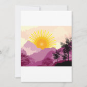 Sonnenaufgangslandschaft Einladung (Vorderseite)