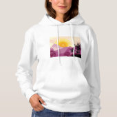 Sonnenaufgangslandschaft Hoodie (Vorderseite)