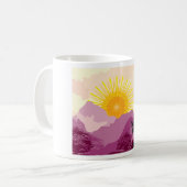 Sonnenaufgangslandschaft Kaffeetasse (Vorderseite Links)