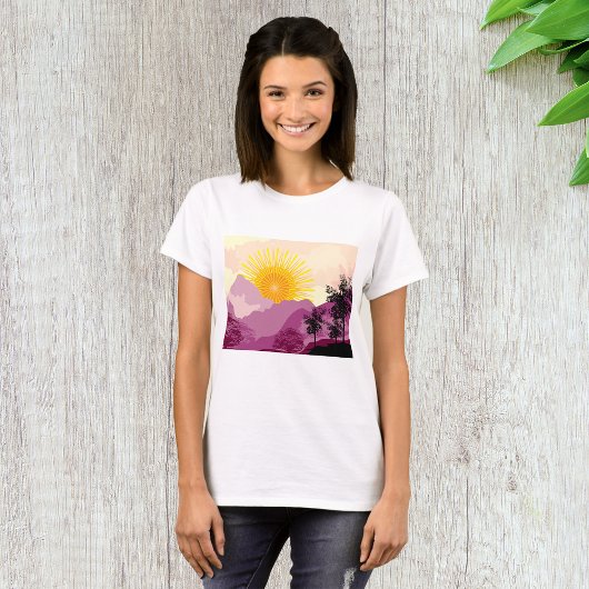 Sonnenaufgangslandschaft T-Shirt