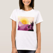 Sonnenaufgangslandschaft T-Shirt (Vorderseite)