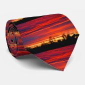 Sonnenaufgangsmode für Männer Krawatte (Gerollt)