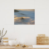 Sonnenaufgangsnebel in den Pieniny-Bergen Poster (Küche)