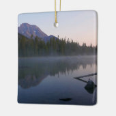 Sonnenaufgangsreflexion am String Lake II Keramikornament (Links)