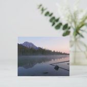 Sonnenaufgangsreflexion am String Lake II Postkarte (Stehend Vorderseite)