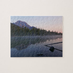 Sonnenaufgangsreflexion am String Lake II Puzzle