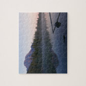 Sonnenaufgangsreflexion am String Lake II Puzzle (Vertikal)