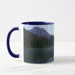 Sonnenaufgangsreflexion am String Lake II Tasse