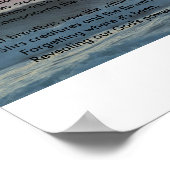 Sonnenaufgangsschild Poster (Ecke)