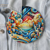 Sonnenaufgangsstadt button (Beispiel)