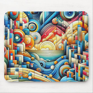Sonnenaufgangsstadt  mousepad