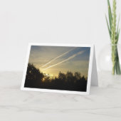 Sonnenaufgangsstreifen, Skyscape Karte (Vorderseite)
