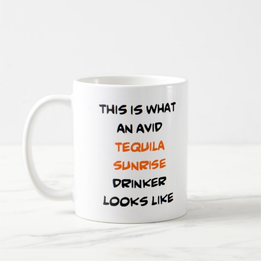Sonnenaufgangstrinker, eifrig kaffeetasse (Links)