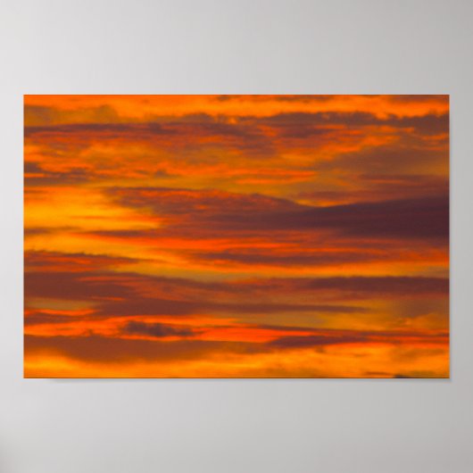 Sonnenaufgangswolken, Florida Poster (Vorne)