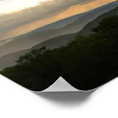 Sonnenausbruch am Aussichtspunkt Poster (Ecke)
