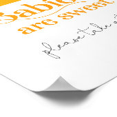 Sonnenbabys sind eine süße Babydusche Poster (Ecke)