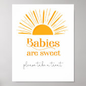 Sonnenbabys sind eine süße Babydusche Poster (Vorne)