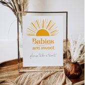 Sonnenbabys sind eine süße Babydusche Poster