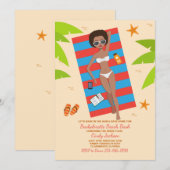 Sonnenbad 2 Einladung Bachelorette (Vorne/Hinten)