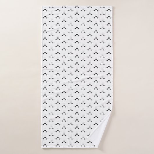 Sonnenbad Handtuch mit Neugier Augen - Lächeln Badehandtuch (Badehandtuch)