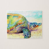 Sonnenbad Hawaiian Sea Turtle Jigsaw Puzzle (Horizontal)