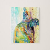 Sonnenbad Hawaiian Sea Turtle Jigsaw Puzzle (Vertikal)